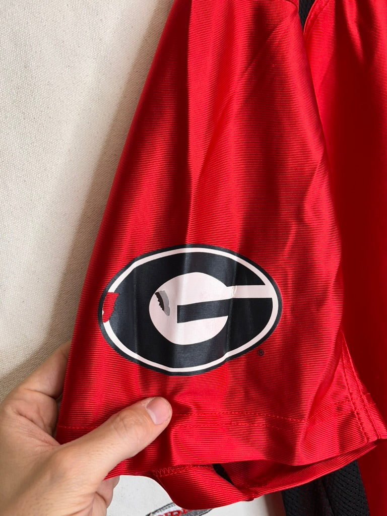 Vintage University of Georgia Bulldogs Red 1 Team Starter Football Jersey: 2XL