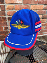 Load image into Gallery viewer, Vintage Indianapolis Motor Speedway IMS Three Stripe Snapback Hat
