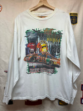 Load image into Gallery viewer, Vintage Elliot Sadler 38 M&amp;M Candy Happy Halloween Longsleeve White NASCAR T-Shirt: Large
