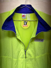 Load image into Gallery viewer, Vintage Nike Neon Yellow/Purple 3M Reflective 90's Windbreaker Half-Zip Pullover Jacket: XL
