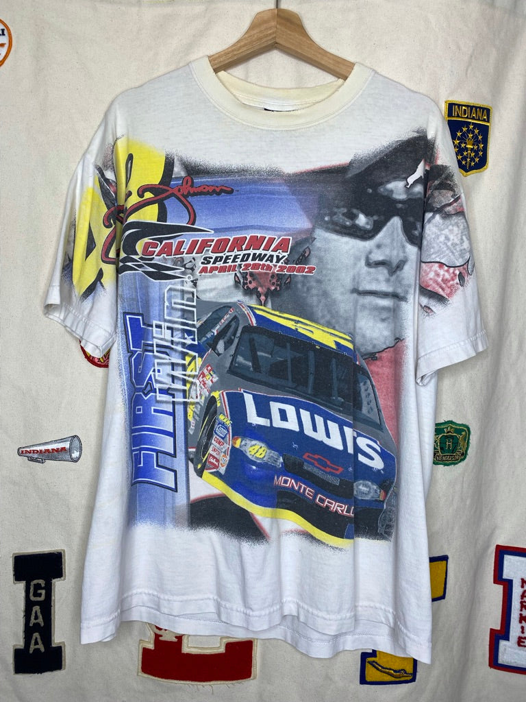 Vintage NASCAR Jimmie Johnson Racing T-Shirt: XL