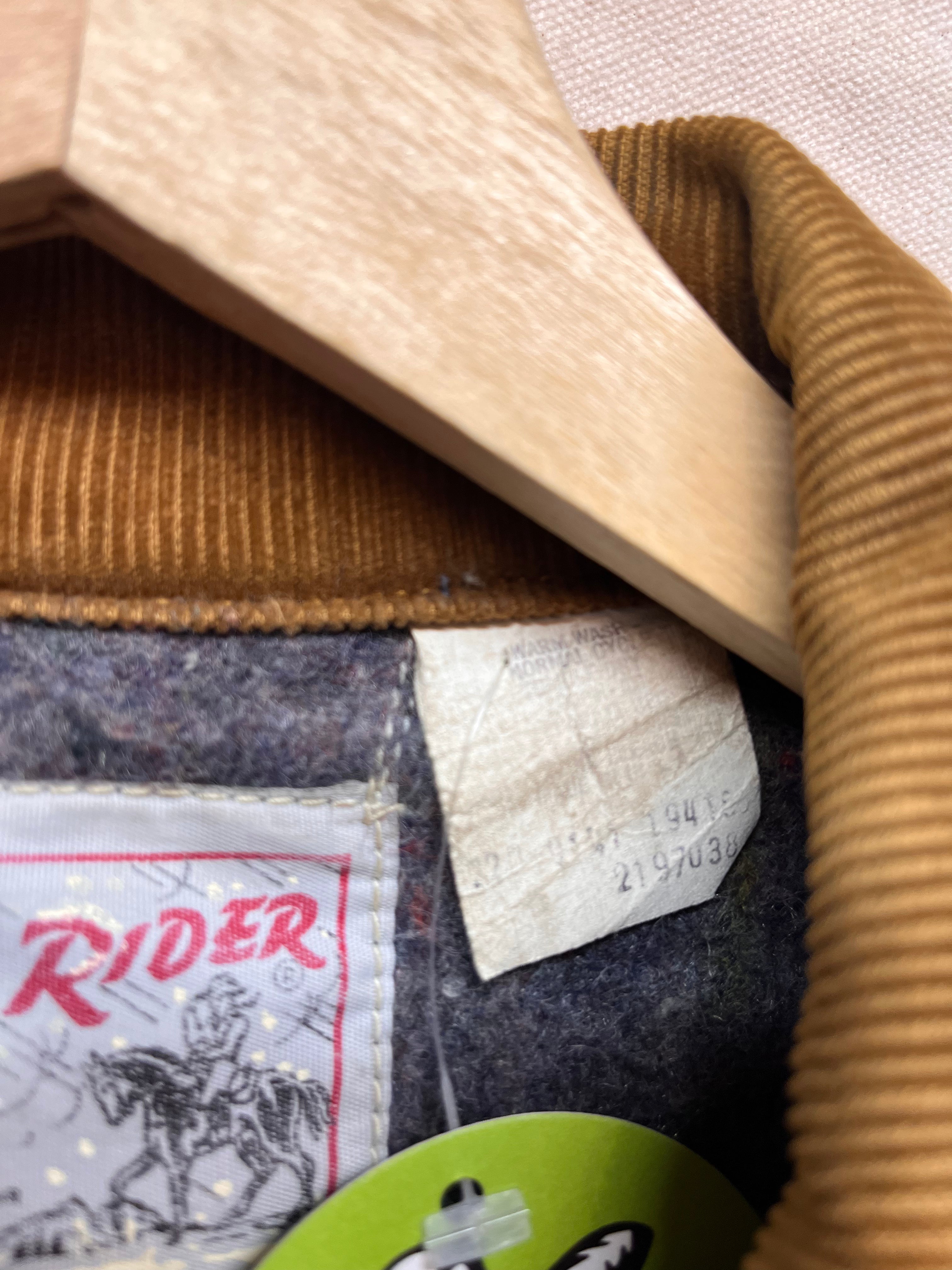 Vintage Lee Stormrider 70's Union Blanket Lined Denim Trucker Jacket: XL