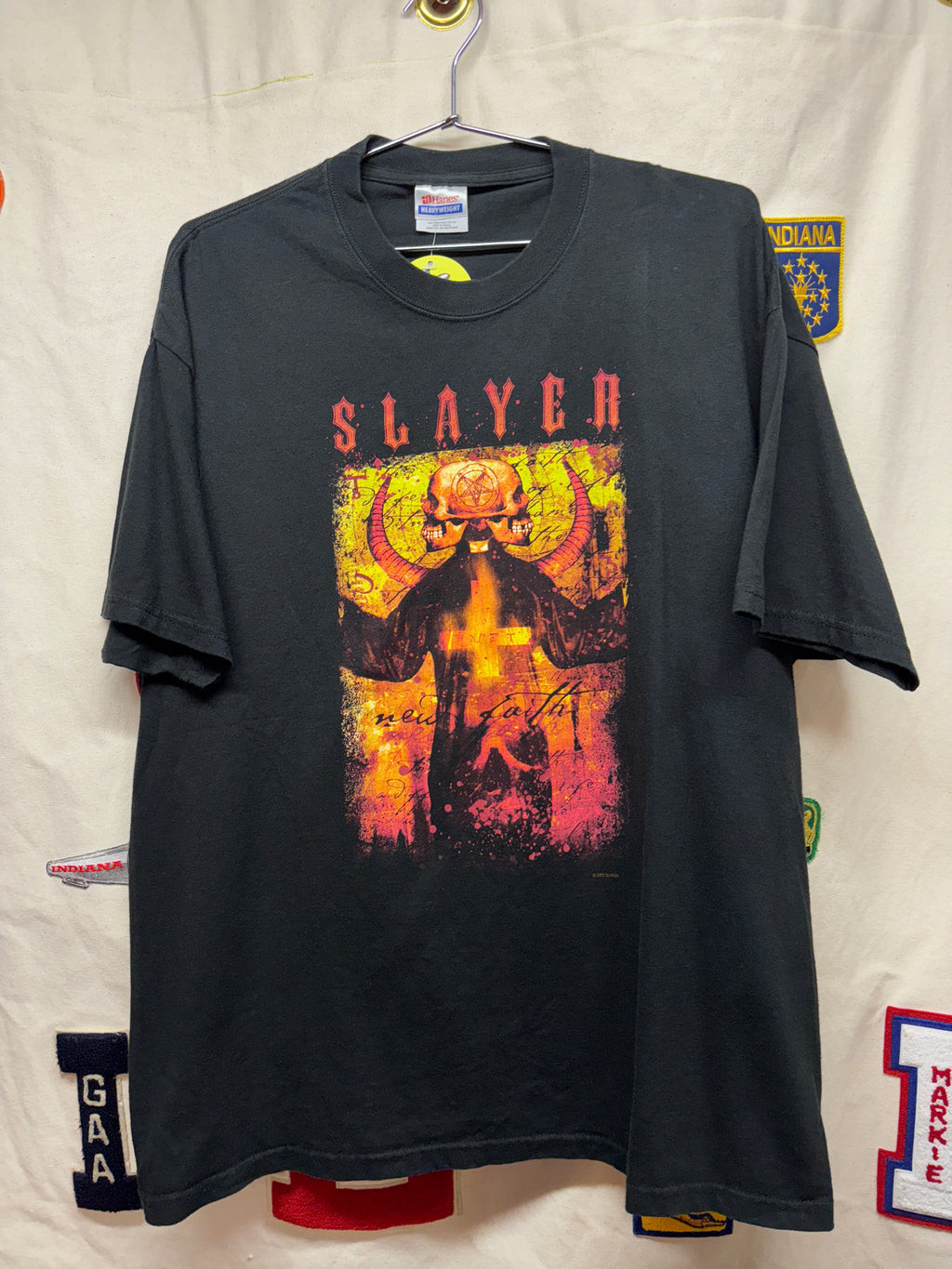 Vtg 2003 Slayer Tour Metal Band T-Shirt: XL
