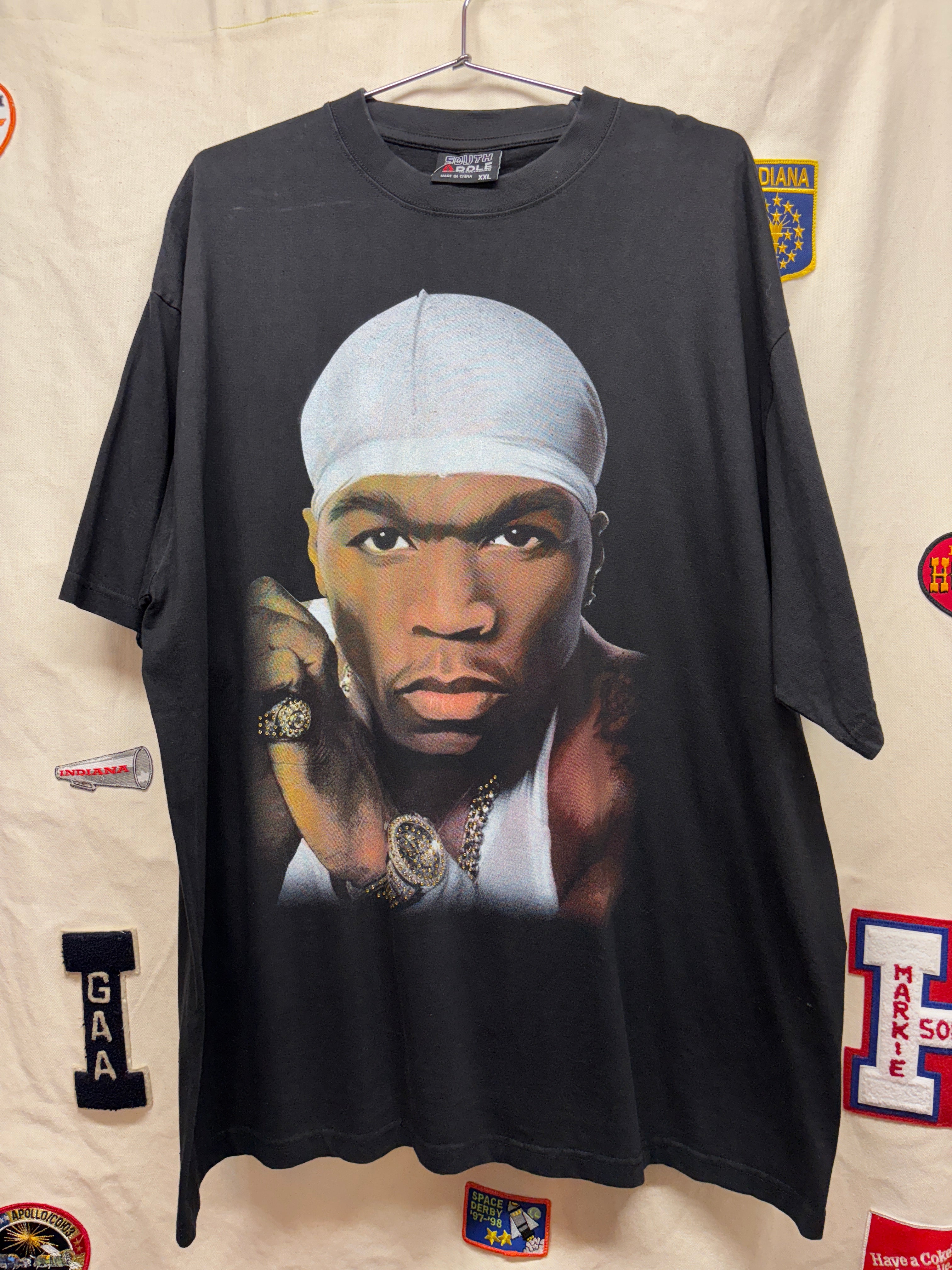 Vtg 50 Cent Bootleg Rap Tee: XXL