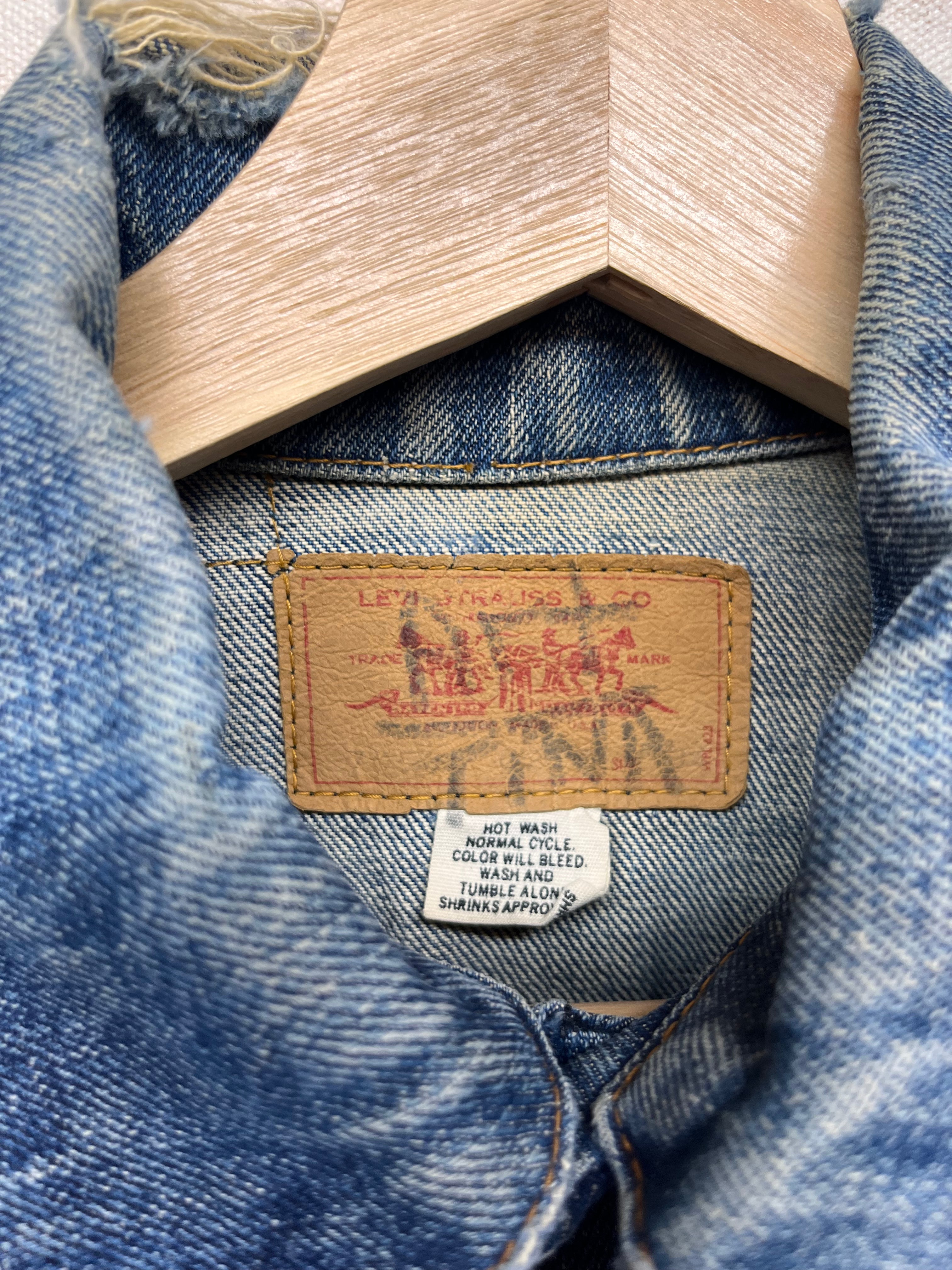 Vintage Levi's Type 3 Denim Trucker Jacket 70's 70505 0217 USA 529: 34 (X-Small)