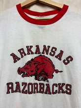 Load image into Gallery viewer, Vintage Arkansas Razorbacks Ringer T-Shirt: L
