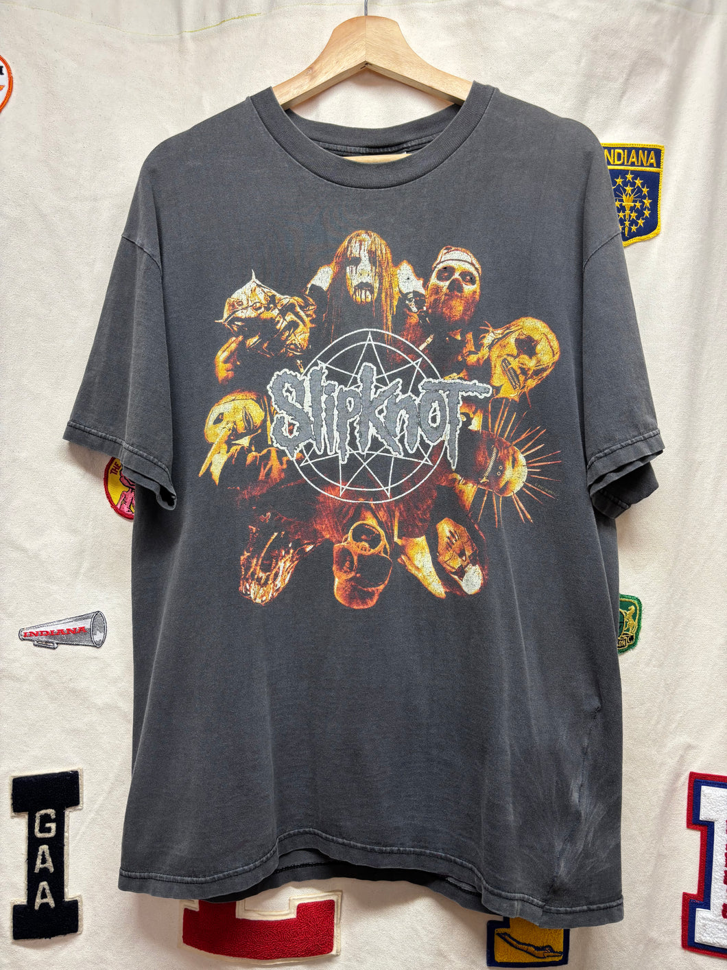 Vintage Slipknot Iowa Goat Faded Metal Band T-Shirt: Large