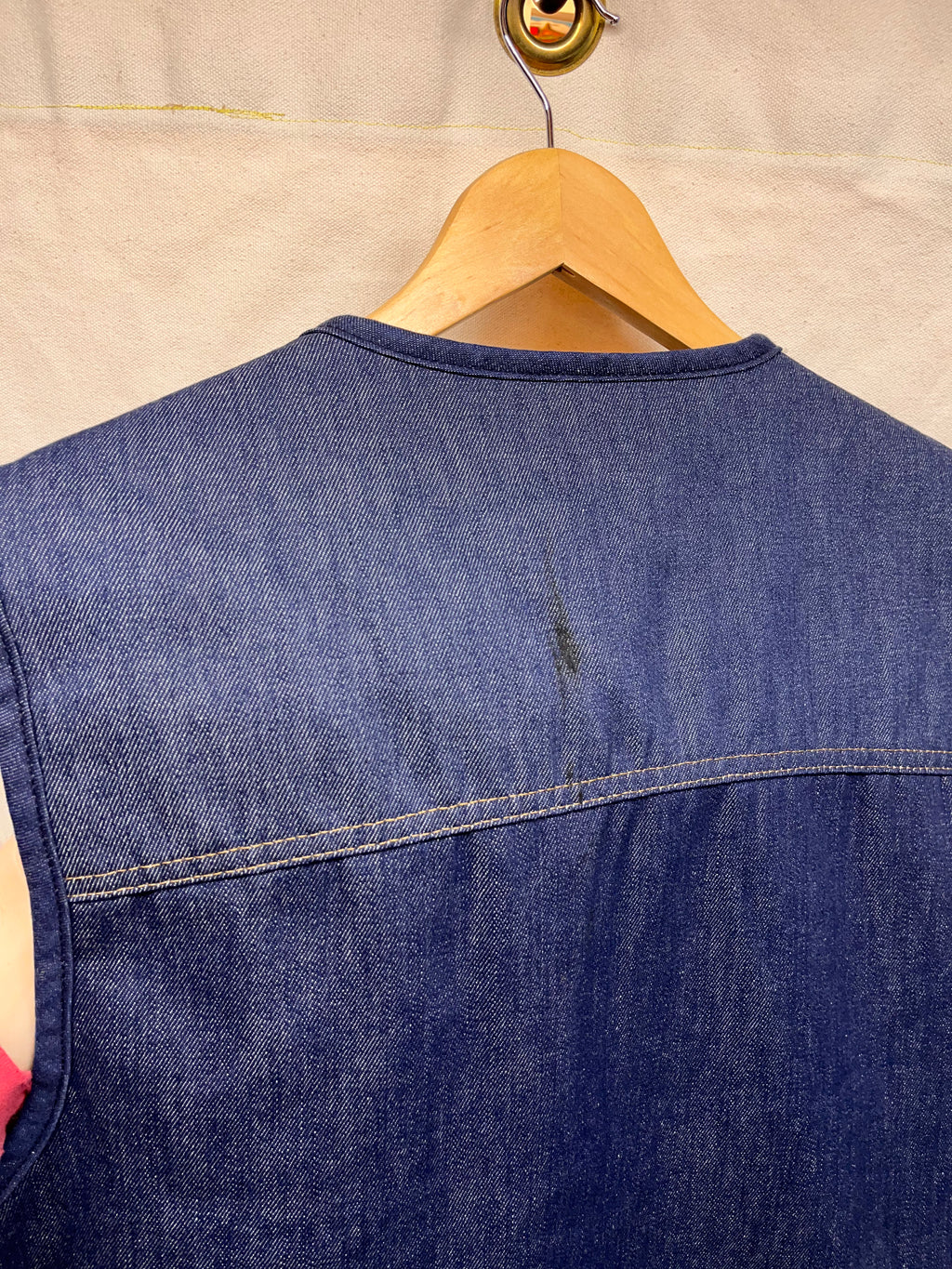 Vintage Carhartt 70's Sherpa Lined Denim Vest: XL