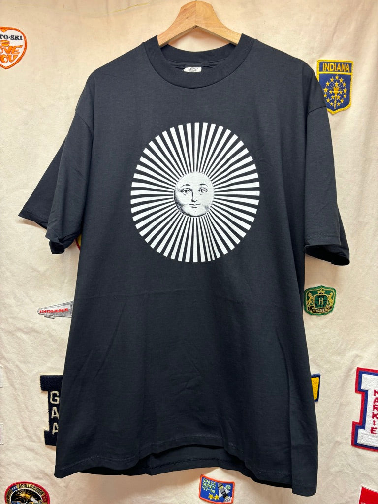 Vintage Fornasetti Sun Face Art Designer T-Shirt: XL