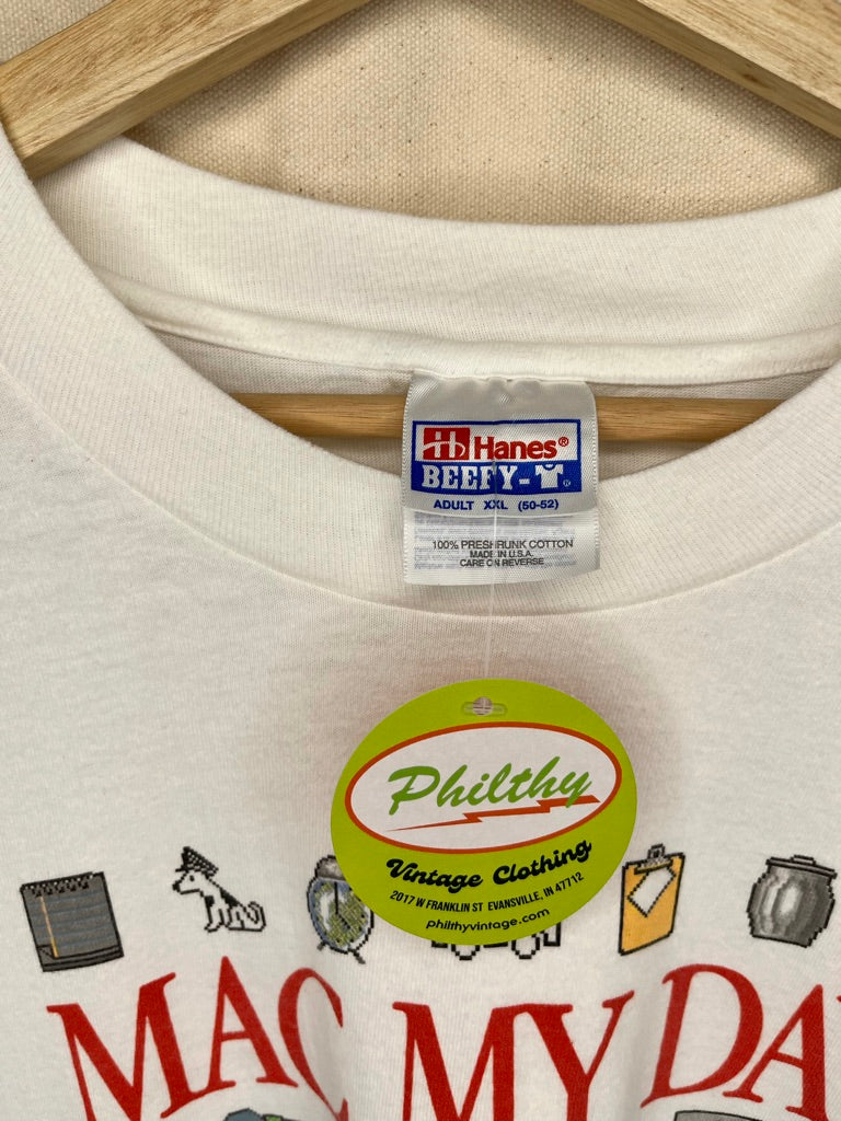 Vintage Apple Mac My Day Shirt: XXL