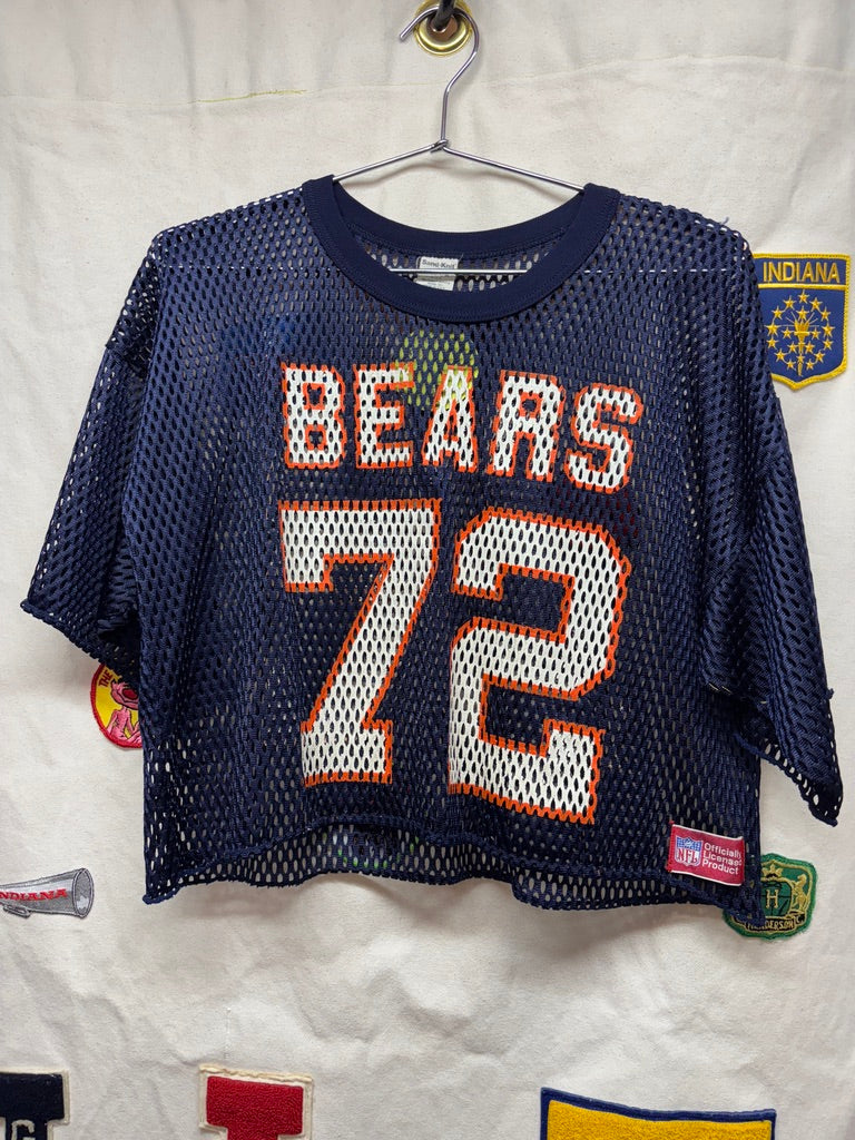 Vtg Chicago Bears Mesh Practice Jersey Sand Knit: M