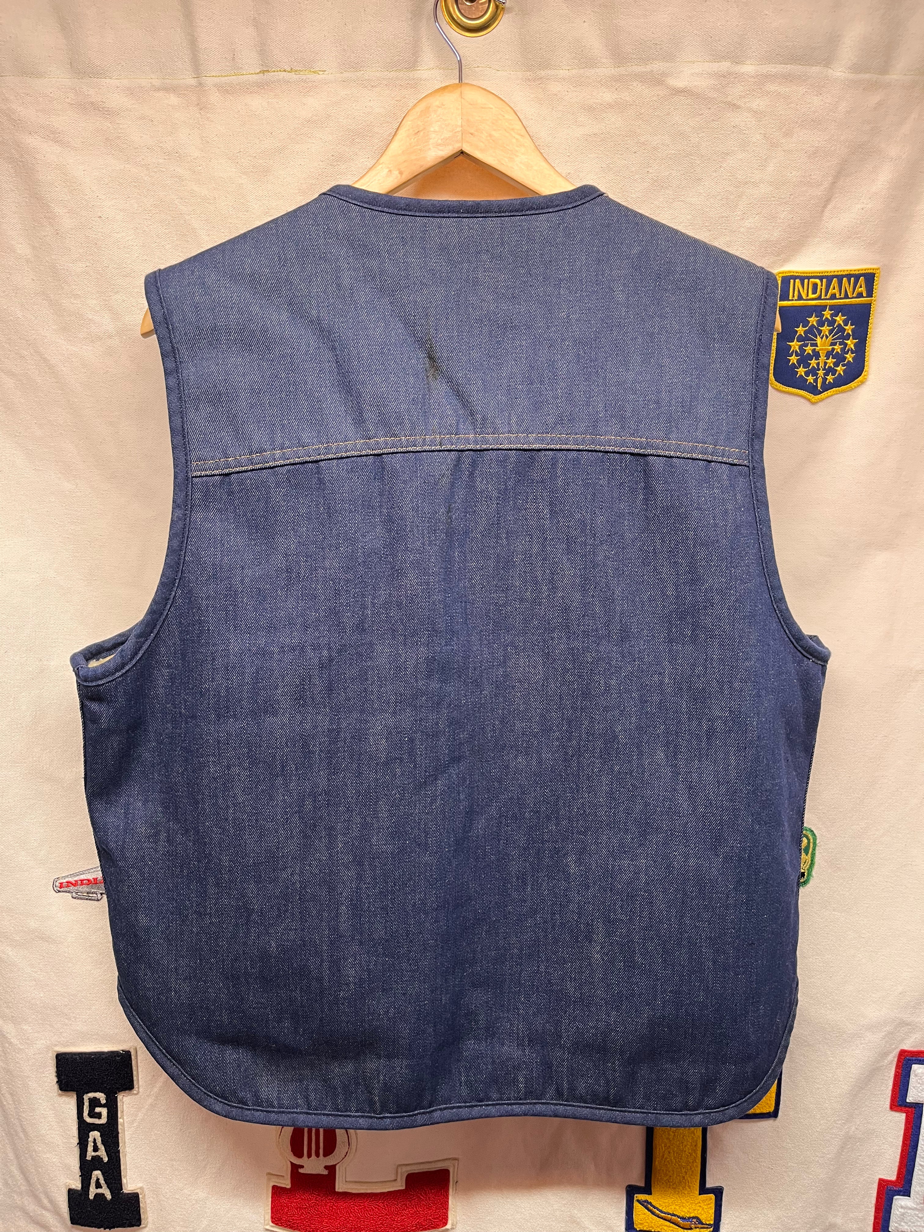 Vintage Carhartt 70's Sherpa Lined Denim Vest: XL