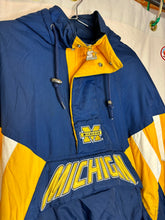 Load image into Gallery viewer, Vintage Michigan Starter Quarter Zip Puffer: S
