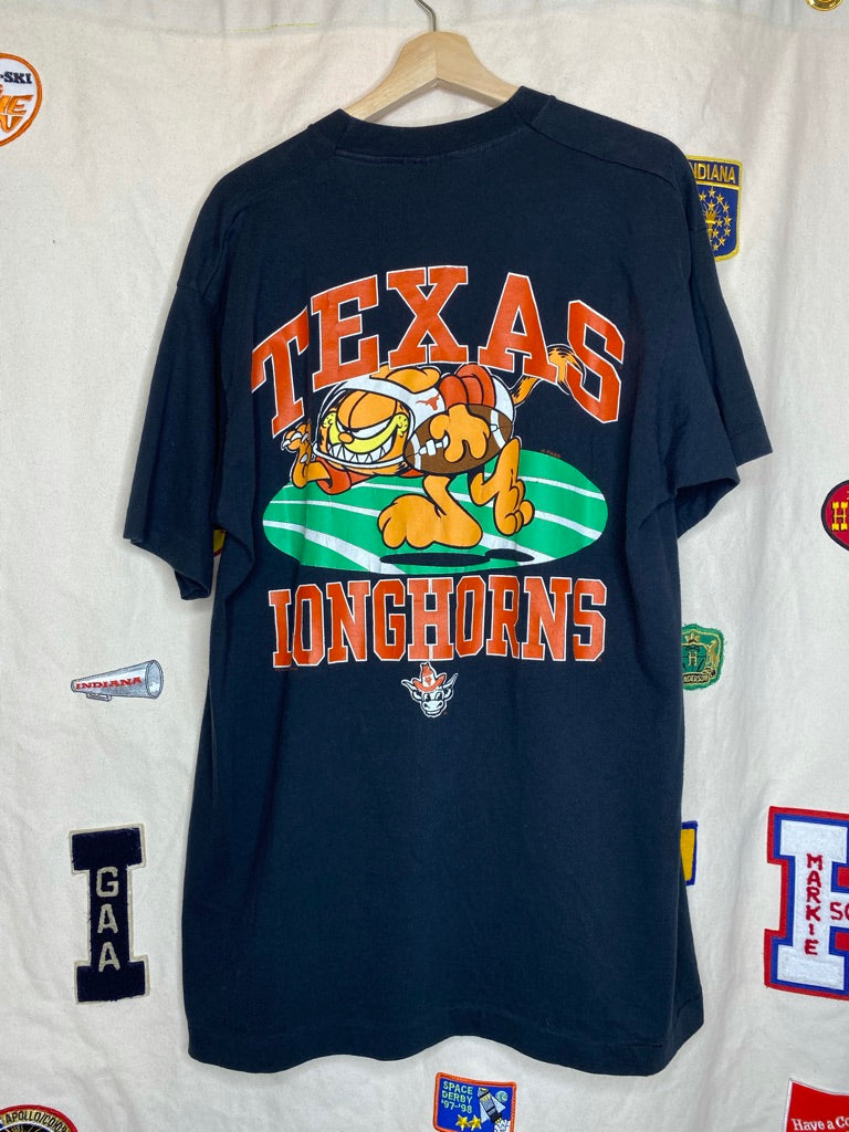 Vintage University of Texas Longhorns Garfield T-Shirt: XL