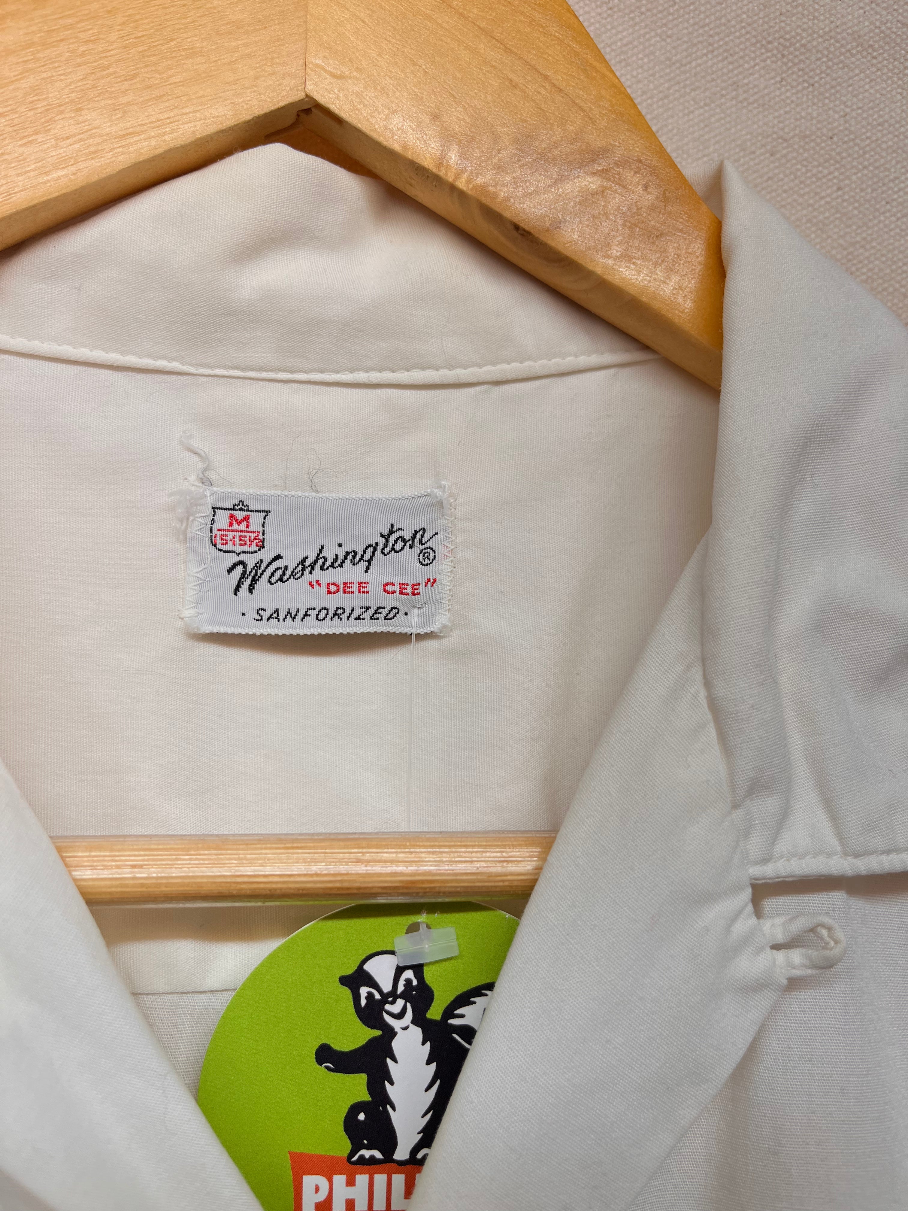 Vtg Loop Collar Daviess County Shrine Club Loop Collar Washington Dee Cee Shirt: Medium