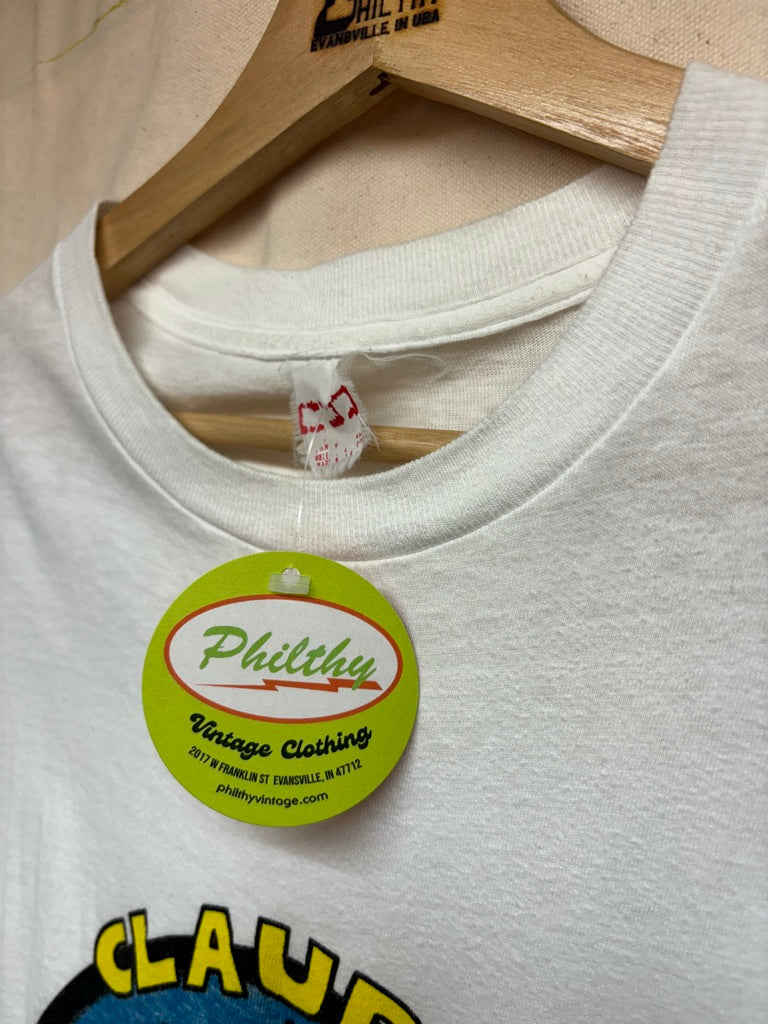 Vintage Claude Funston Zippy the Pinhead Comic Slick and Sleazy "Wheres the party?" T-Shirt: Large