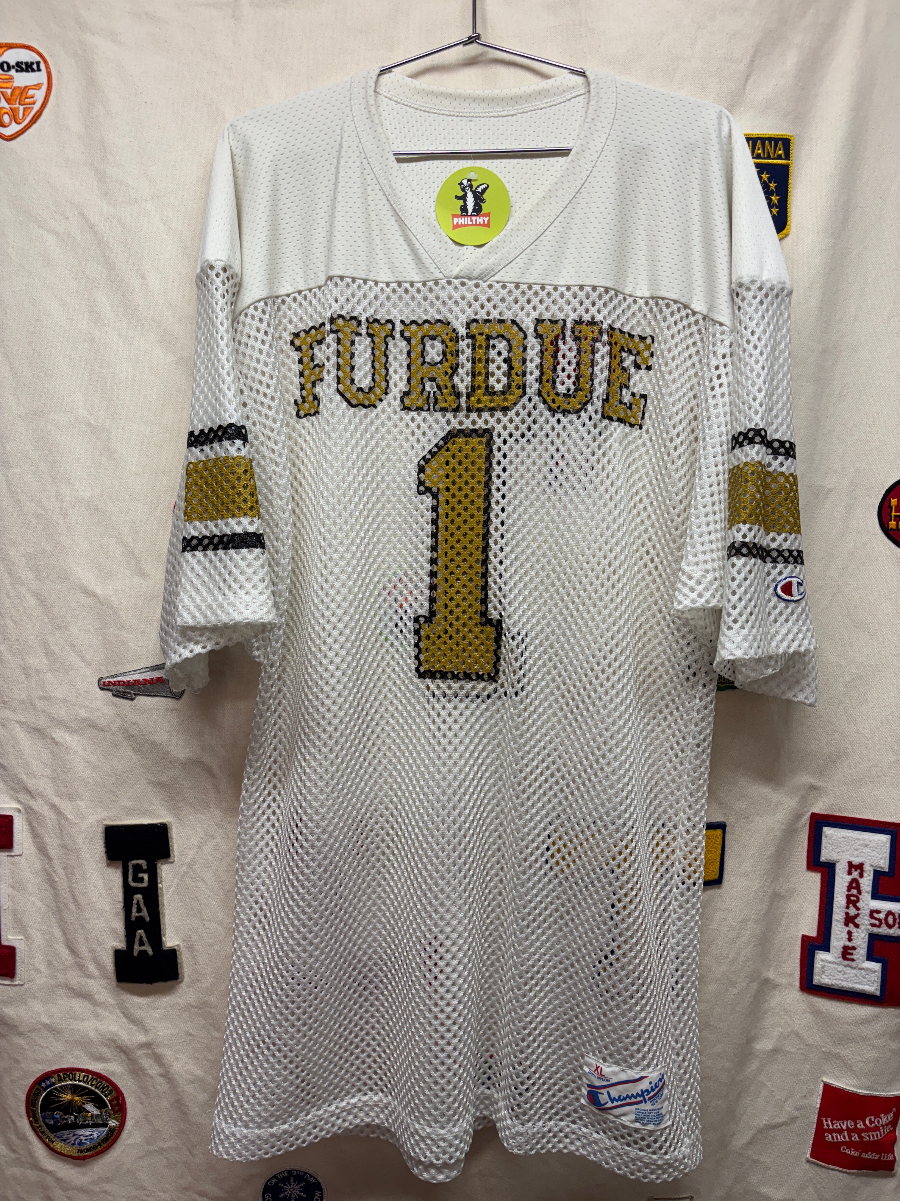 Vtg Champion Purdue Boilermakers Football Jersey: XL