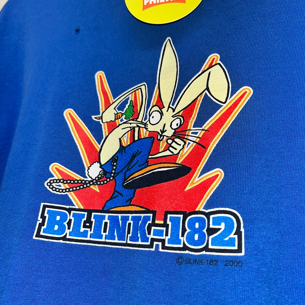 Vtg Blink 182 Blue Rabbit Y2K 2000 Band T-Shirt: XL
