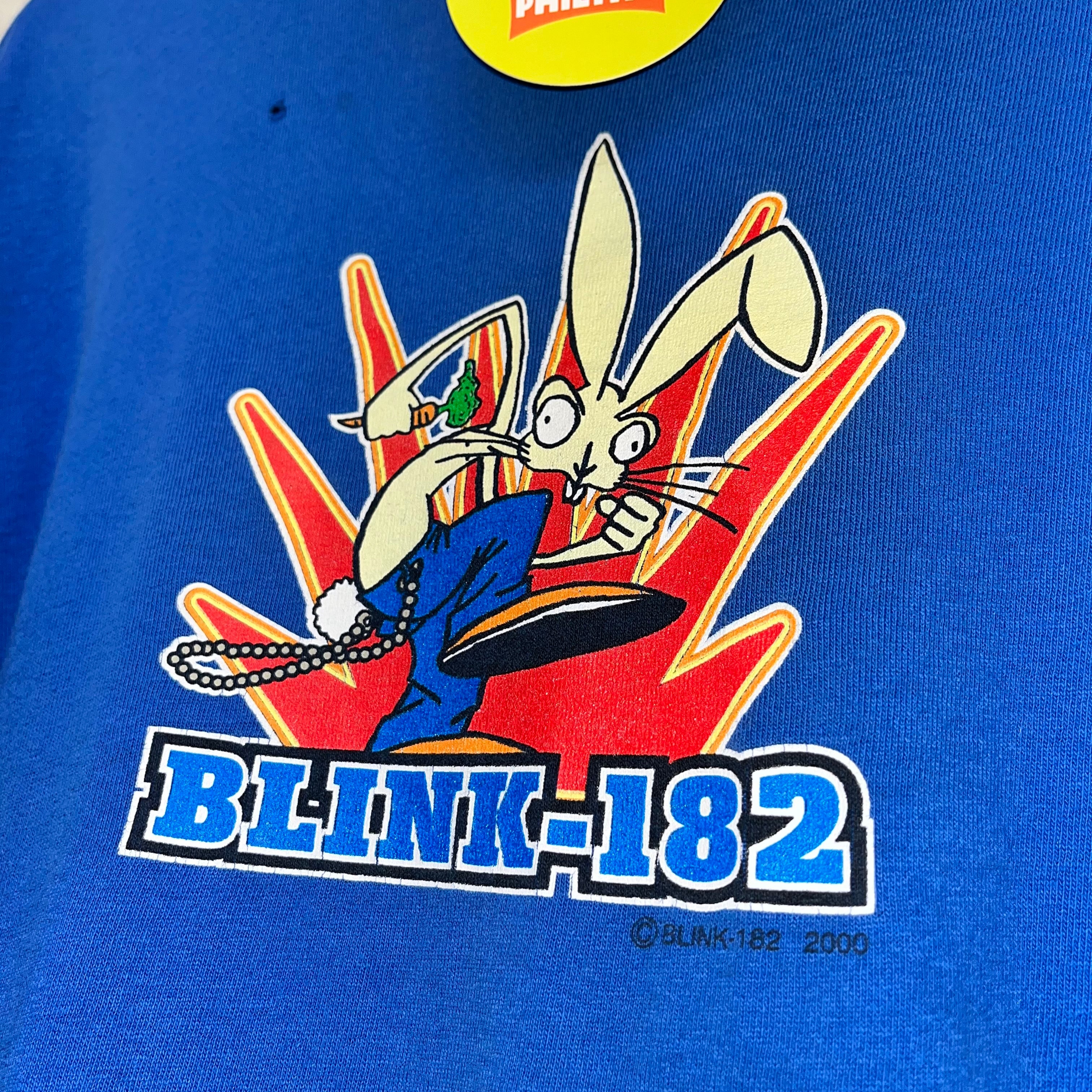 Vtg Blink 182 Blue Rabbit Y2K 2000 Band T-Shirt: XL