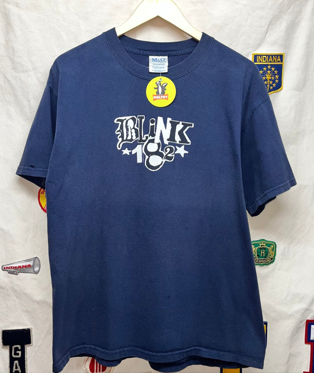 Vtg Blink 182 Rabbit Wreath Punk Rock Band Large Shirt