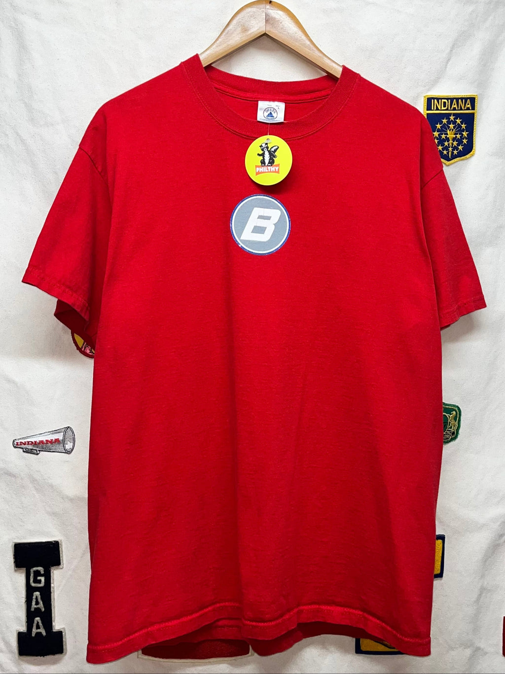 Vtg Blink 182 "B" Punk Rock Band Shirt Red Large