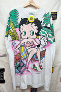 Vtg 1993 Betty Boop Beach Babe Freeze XXL All Over Print Shirt