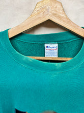 Load image into Gallery viewer, Vintage University of Notre Dame Fighting Irish 90’s Teal Champion Reverse Weave Crewneck Sweatshirt: Large
