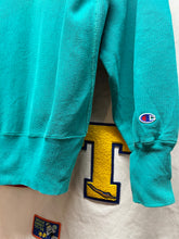 Load image into Gallery viewer, Vintage University of Notre Dame Fighting Irish 90’s Teal Champion Reverse Weave Crewneck Sweatshirt: Large
