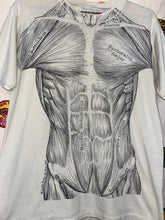 Load image into Gallery viewer, Vintage Muscle Anatomy All Over Print Leslie Arwin Pat Bova 1997 T-Shirt: Large
