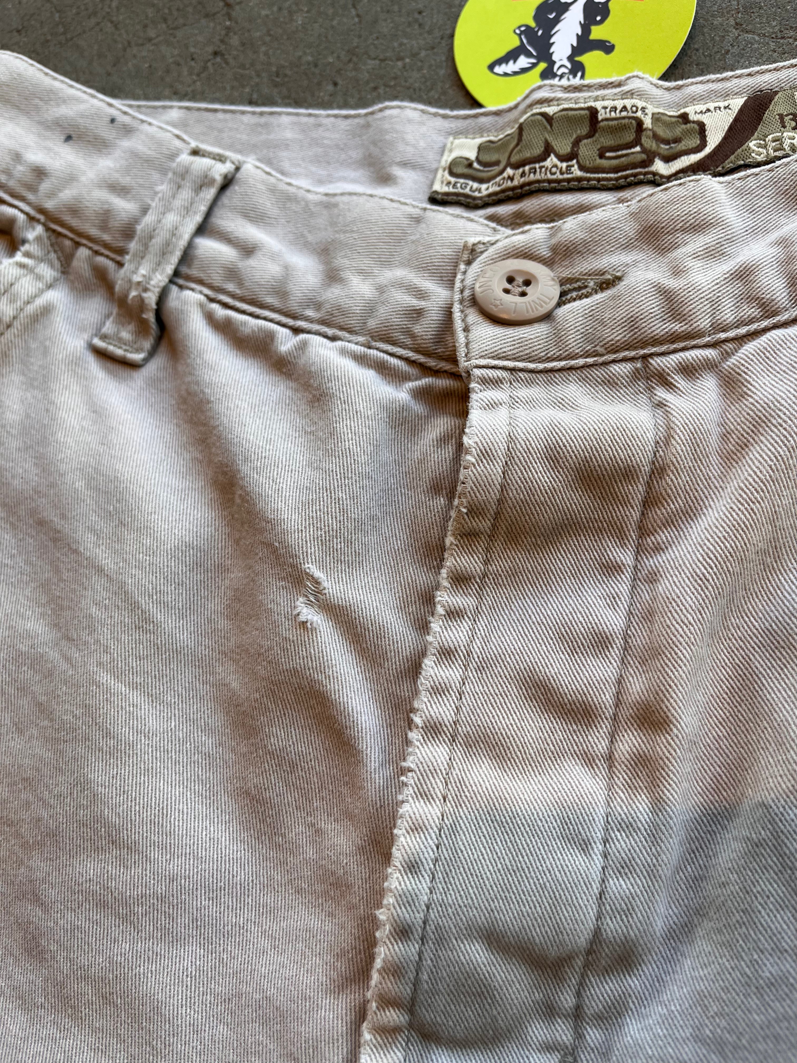 Vintage JNCO 13 Inch Sergeant Khaki USA Y2K No221 Military Shorts