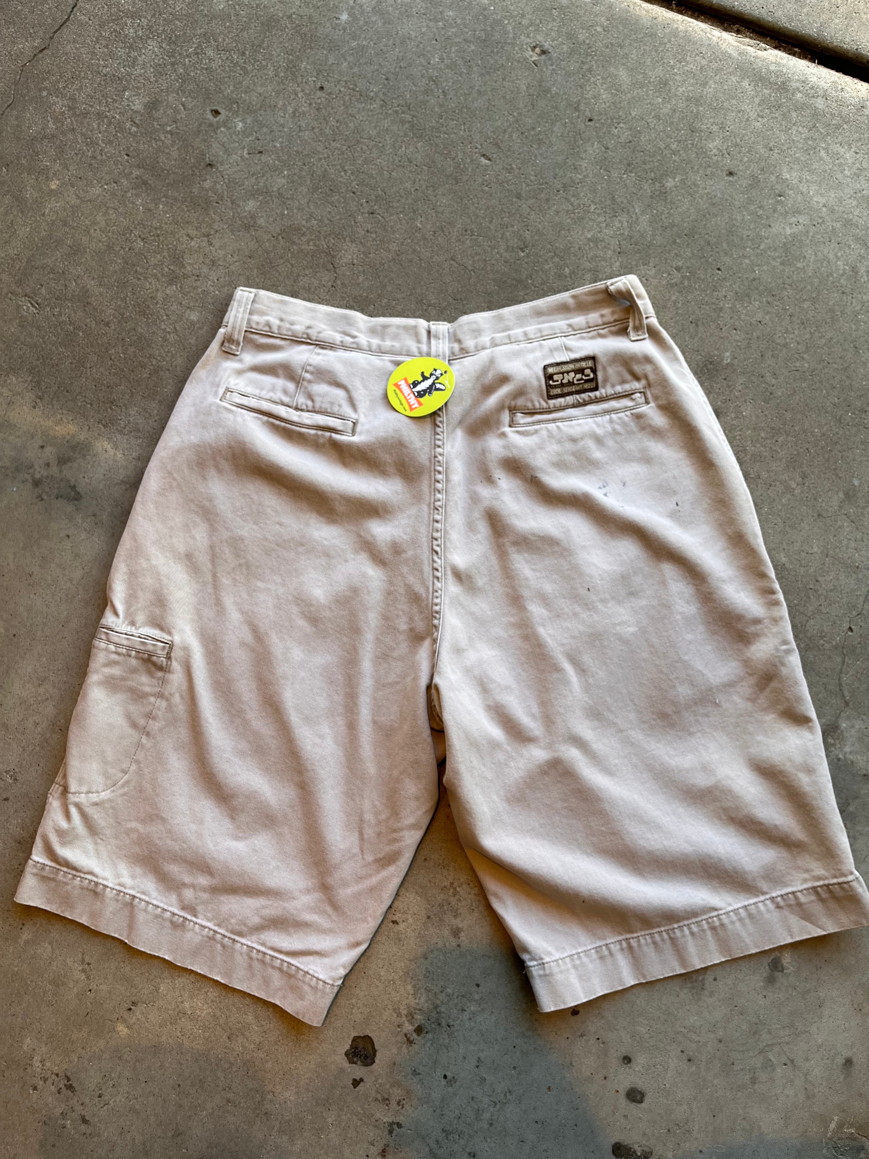 Vintage JNCO 13 Inch Sergeant Khaki USA Y2K No221 Military Shorts