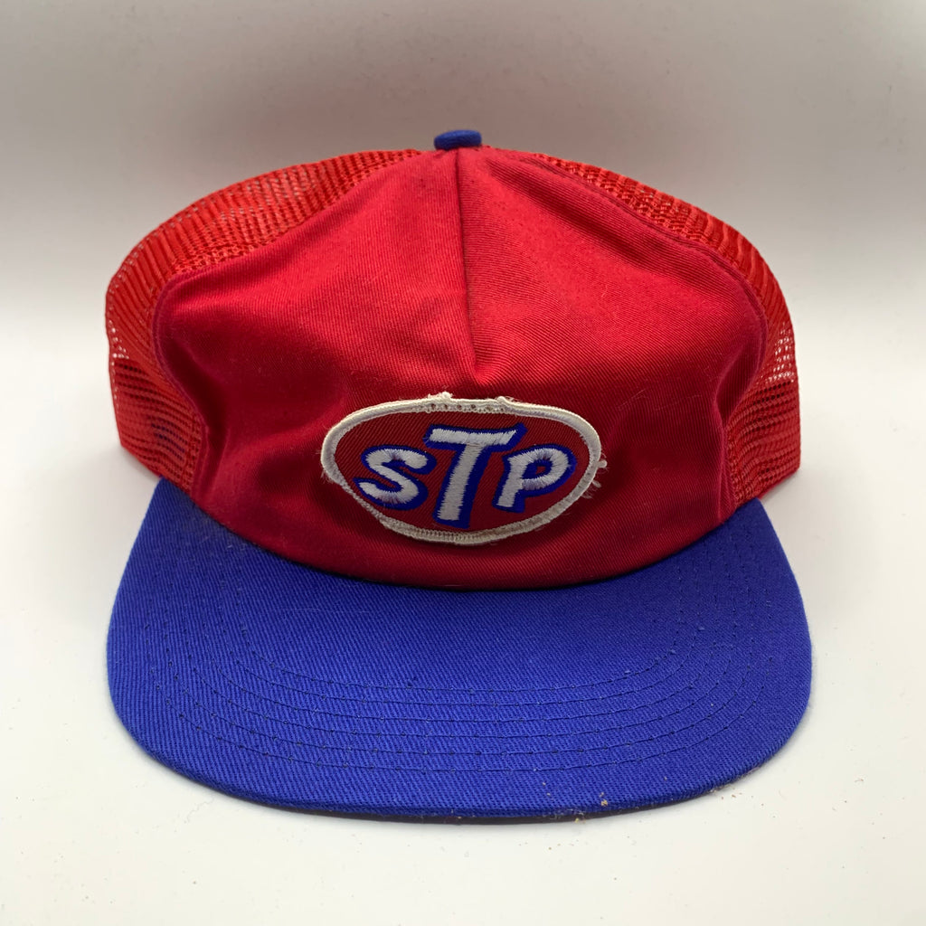 Vintage STP Oil Mesh trucker Style Snapback hat