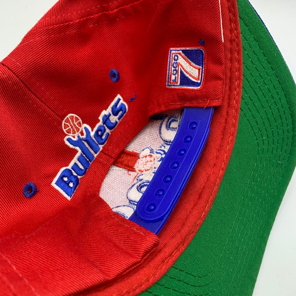 Vintage Logo 7 Washington Bullets NBA Basketball Snapback hat