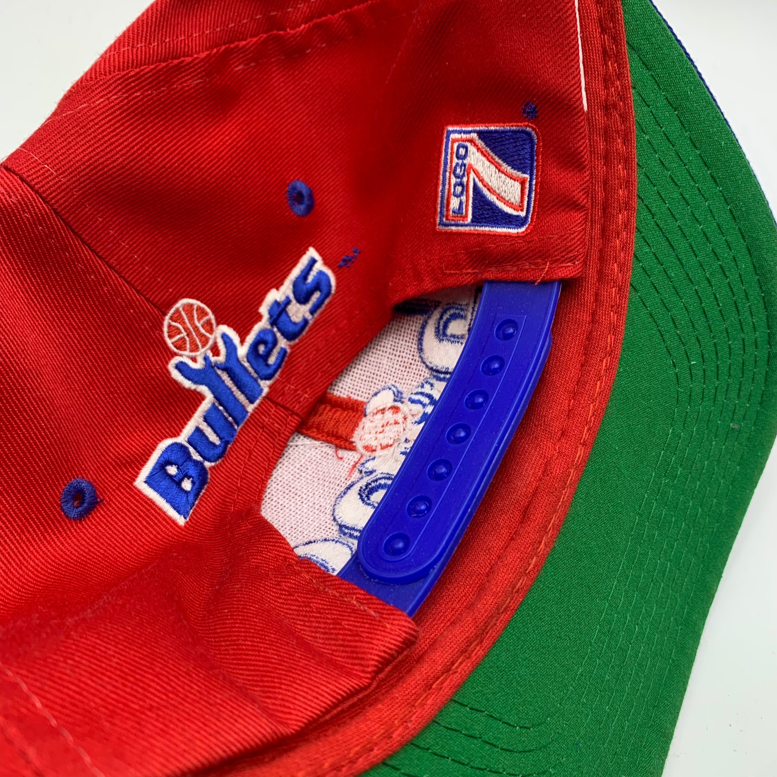 Vintage Logo 7 Washington Bullets NBA Basketball Snapback hat