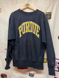 Vtg Purdue Champion Reverse Weave Crewneck Sweatshirt: XL