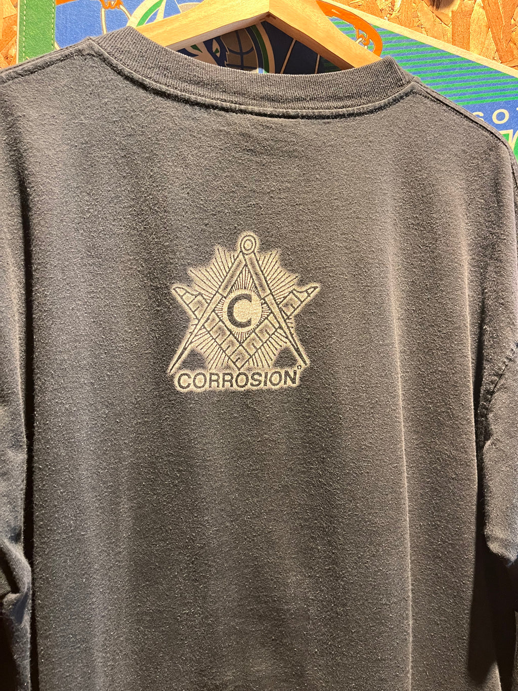 Vtg Corrosion of Conformity Heavy Metal Black Longsleeve Giant Band T-Shirt: XL