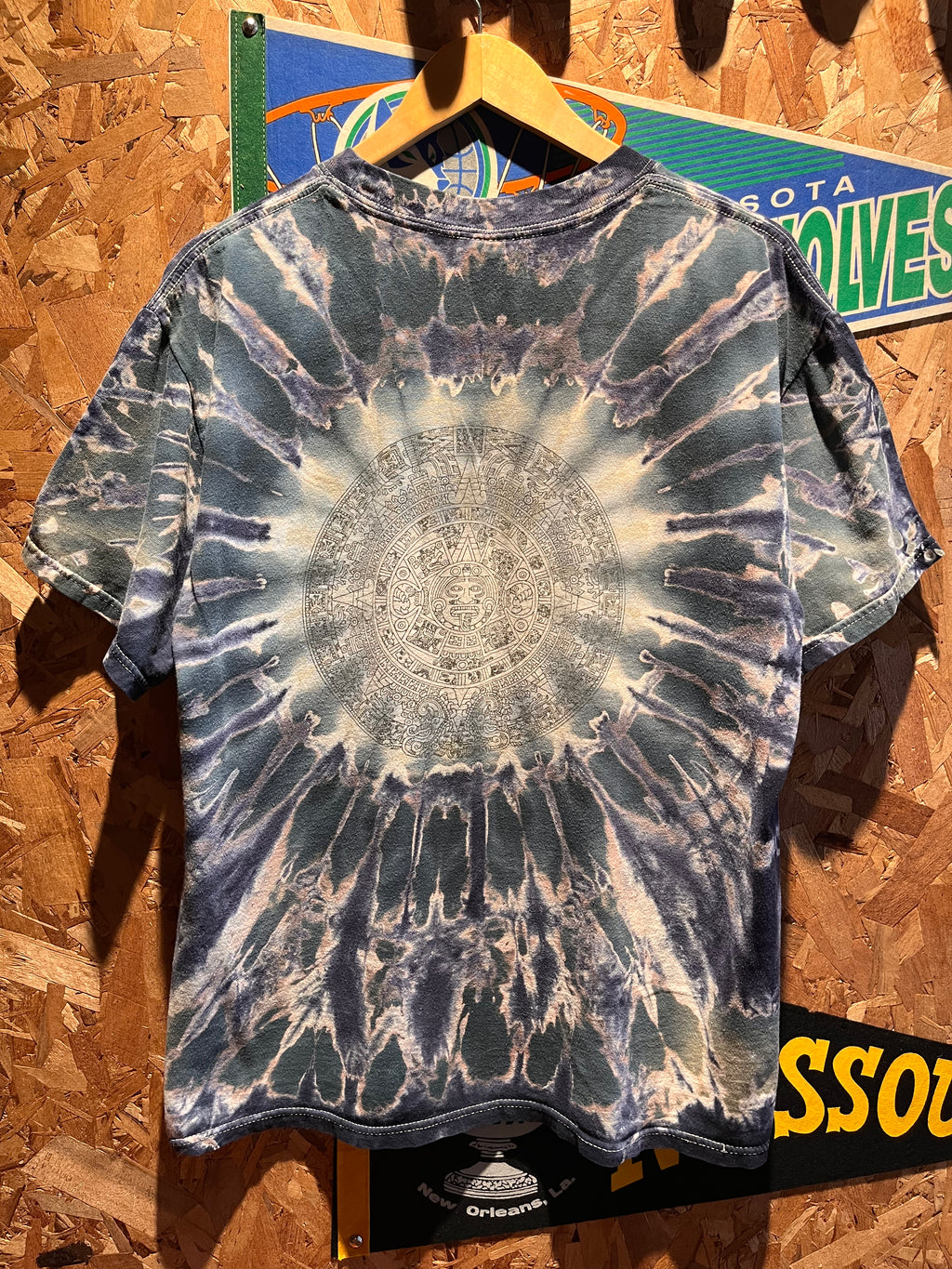 Vintage M. Dubois Tie Dye Dragon Graphic T-Shirt: Large
