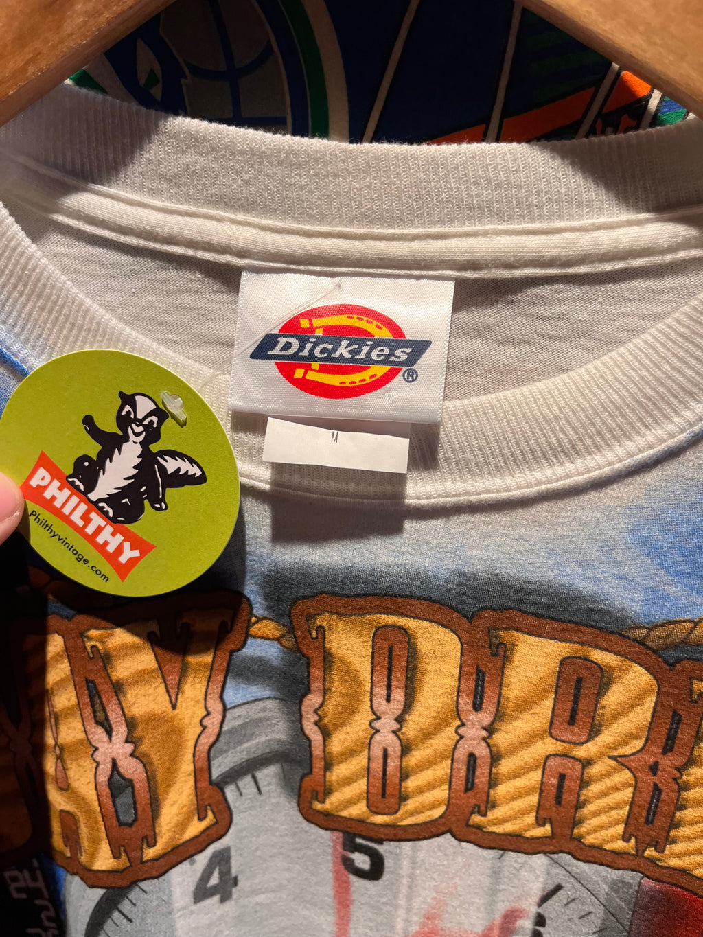 Vintage Dickies Sunday Drive Texas Motor Speedway NASCAR All Over Print T-Shirt: Medium