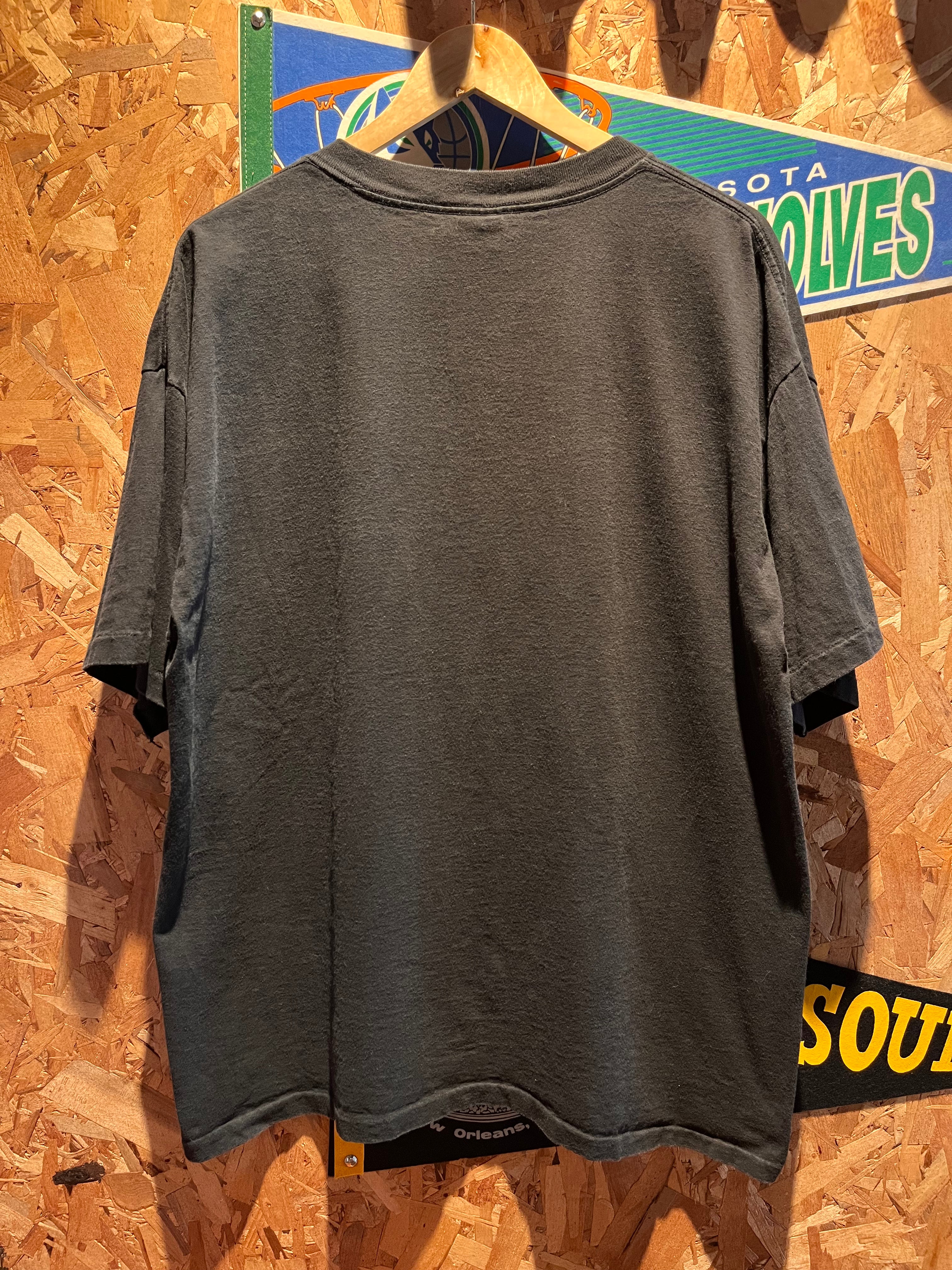 VIntage Dallas Cowboys Back 2 Back Super Bowl Rings Salem Black T-Shirt: XL