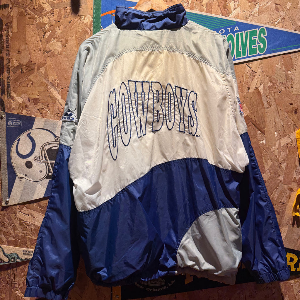Vintage NFL Pro Line Apex One Dallas Cowboys Track Sport Jacket: L