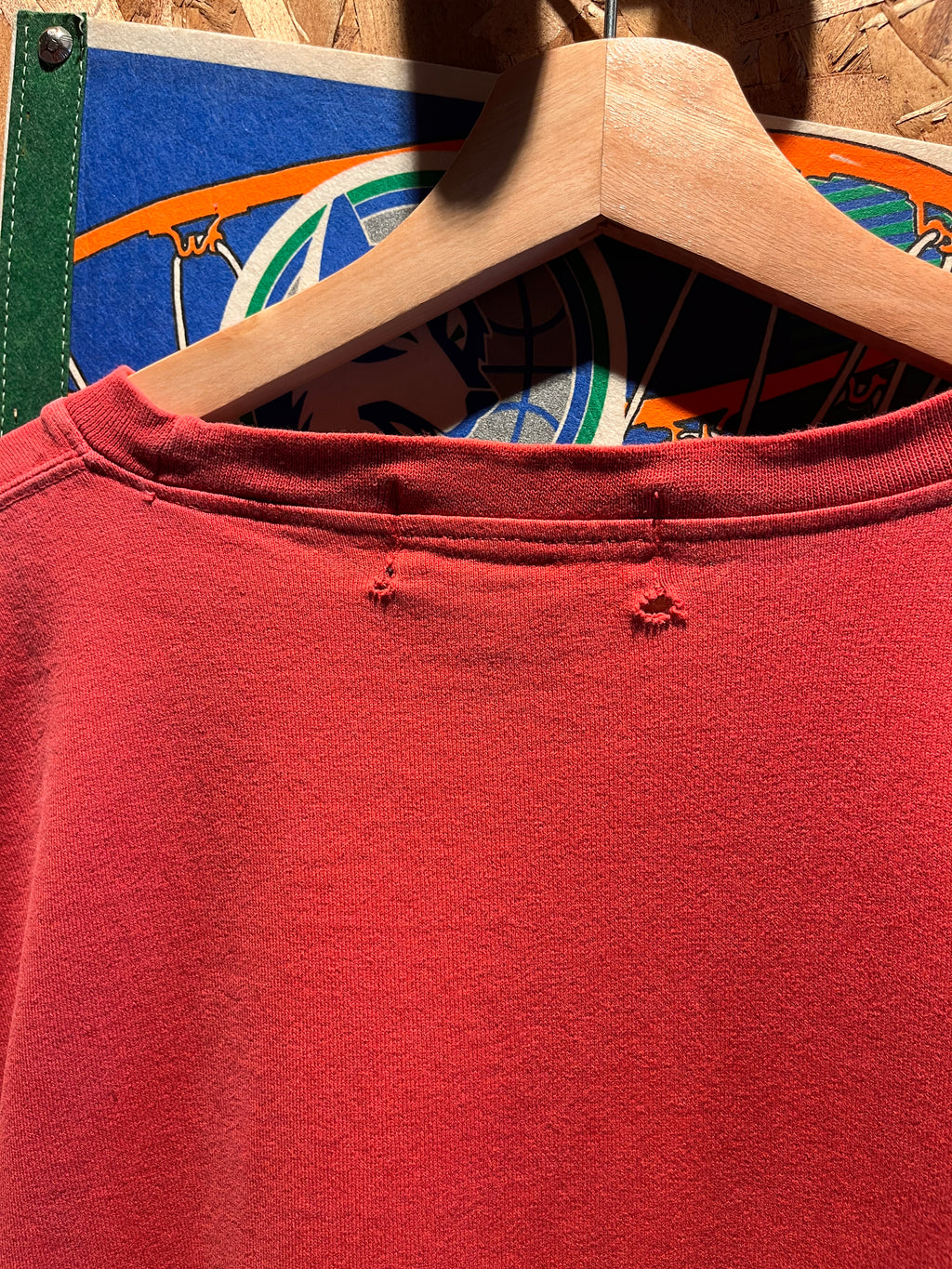 Vintage Eddie Bauer Ebtek Red Longsleeve Graphic T-Shirt: Large