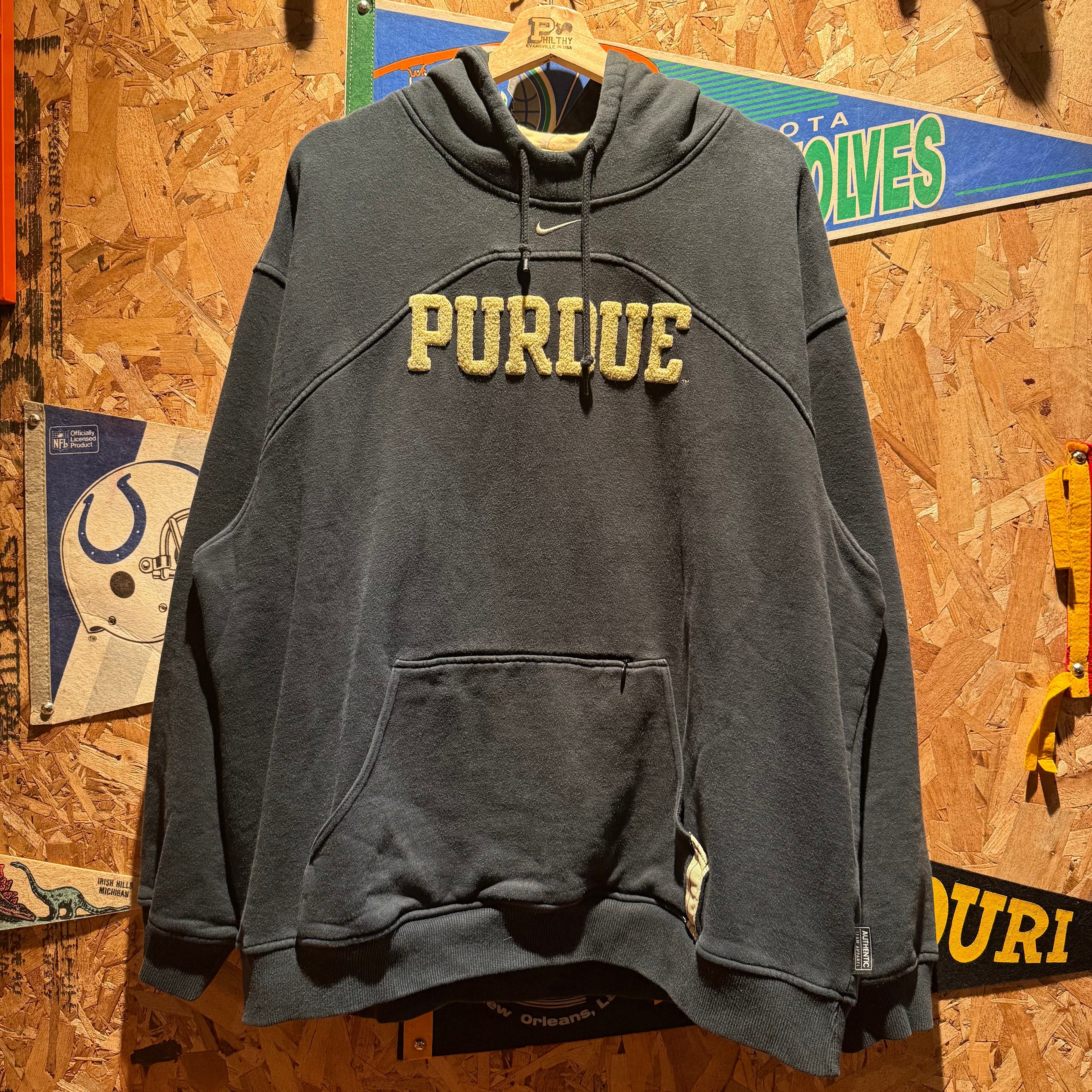 Vintage Nike Purdue University Hoodie: XL