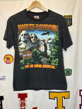 Load image into Gallery viewer, Vintage Harley-Davidson The Last great American HIT ME Mount Rushmore T-shirt: M

