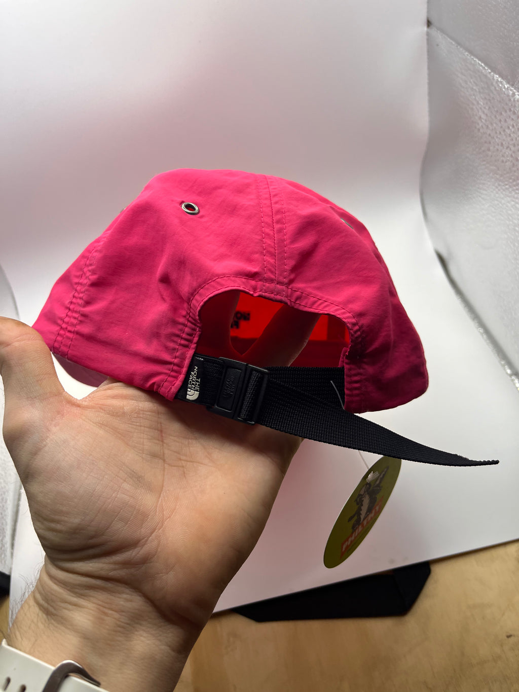Vintage The North Face Pink Nylon Tech Strapback Hat