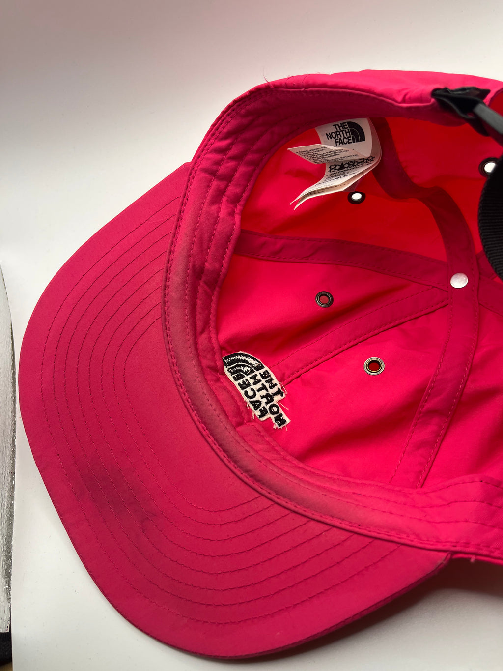 Vintage The North Face Pink Nylon Tech Strapback Hat