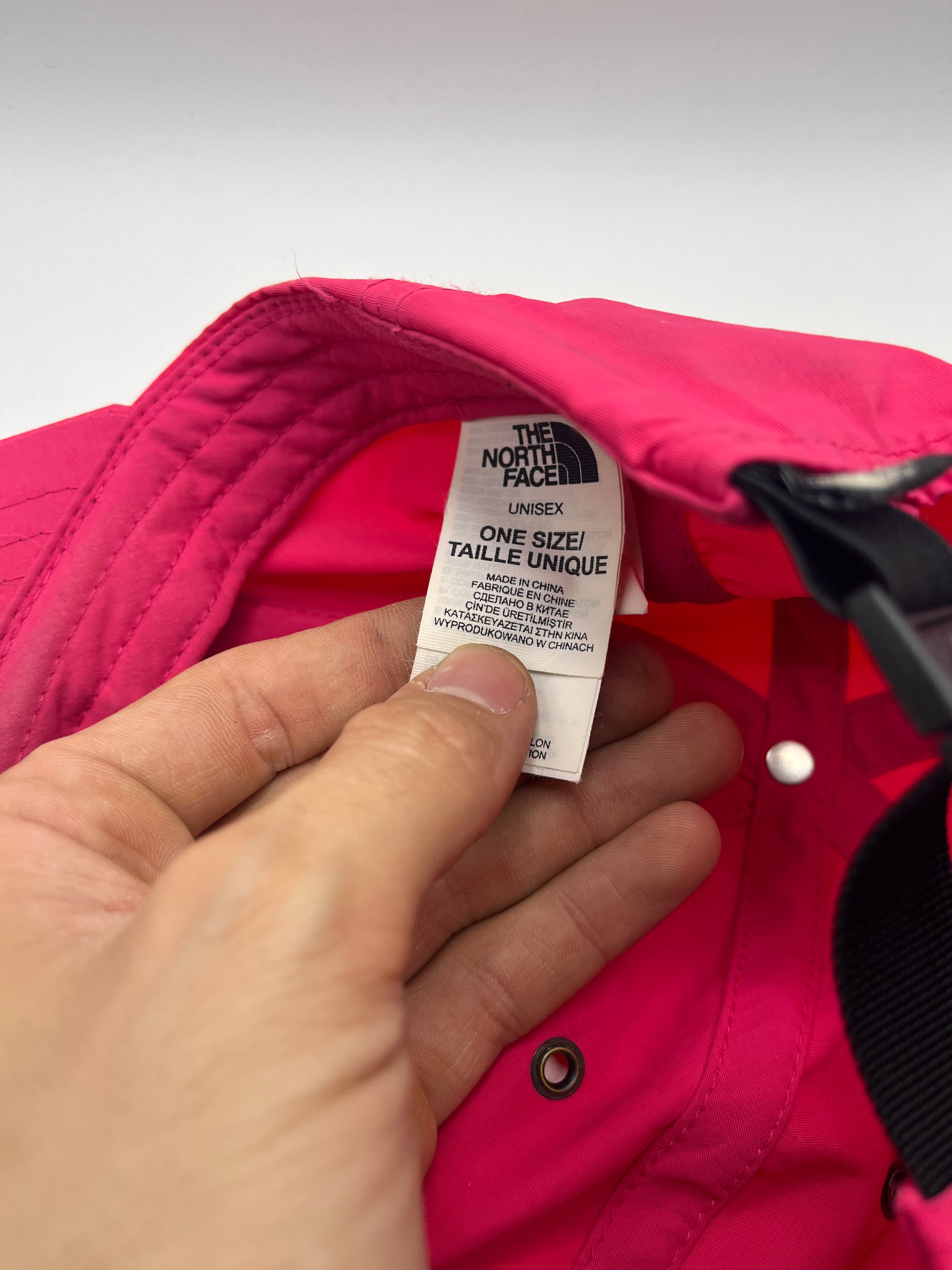 Vintage The North Face Pink Nylon Tech Strapback Hat