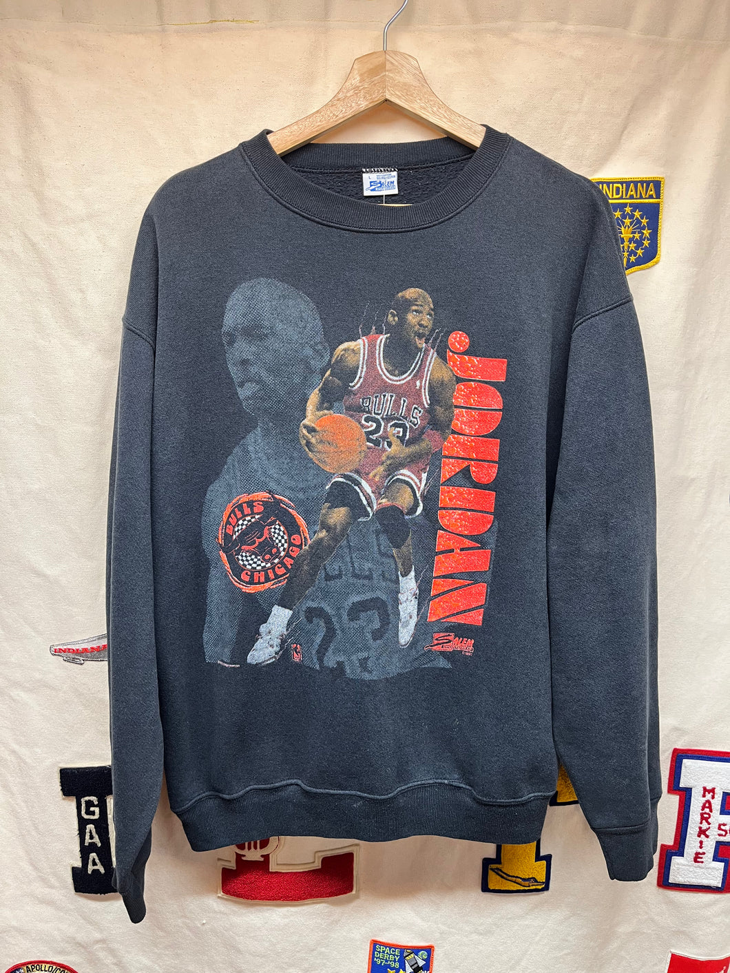 Vintage Michael Jordan Chicago Bulls Salem Sportswear Crewneck Sweatshirt Large