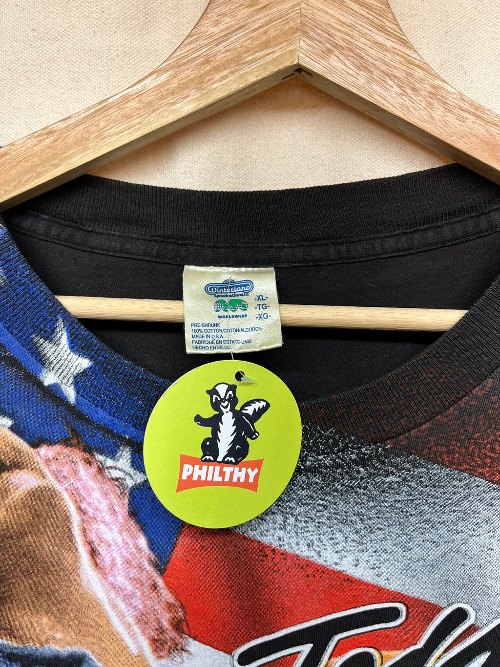 Vintage One Nation Under Ted Nugent Autographed All Over Print Winterland T-Shirt: XL