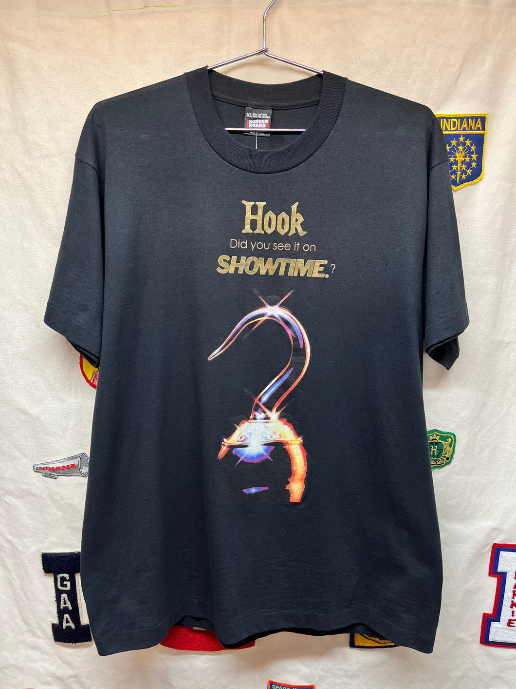 Vintage Hook Robin Williams Disney Did you see it on Showtime Movie Promo T-Shirt: XL