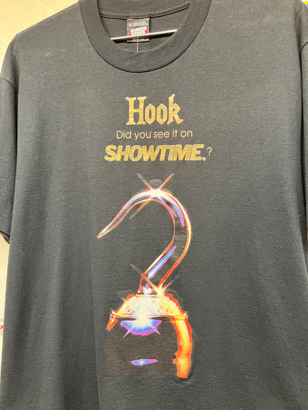 Vintage Hook Robin Williams Disney Did you see it on Showtime Movie Promo T-Shirt: XL